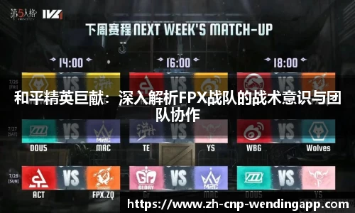 和平精英巨献：深入解析FPX战队的战术意识与团队协作